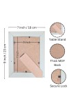 HiTechMart Polystyrene Personalized Photo Frame – Custom Picture Frame for Wall and Tabletop Display – Ideal for Home Decor and Gifting (Greyish Tone)