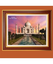 Taj Mahal, Agra, Uttar Pradesh Photo Frame, 10x14 Inches Stylish Framed Islamic wall art for Home & Office Decoration and gift for Muslims