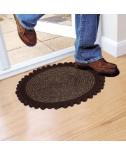 Home Beautiful Brown Polyester Door Mat