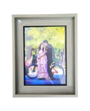 Hi Tech Sales Ma Lakshmi Ma Saraswati Lord Shri Ganesh Photo Frame for wall/table, Study & living room, gifts (7 x 9)