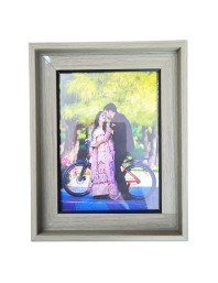 Hi Tech Sales Ma Lakshmi Ma Saraswati Lord Shri Ganesh Photo Frame for wall/table, Study & living room, gifts (7 x 9)