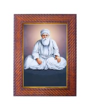 Guru Ram Dasji Photo Frame 13X17 Inch Religious Wall & Table Decor Frame | Guru Ram Dasji Spiritual Photo Frame For Home, Temple & Office | Decorative Hindu God & Goddess Frame (Pack Of 1) (F18345