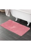 Home Beautiful Anti-Skid Silver Polyester Bath Mat