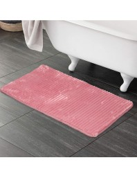 Home Beautiful Anti-Skid Silver Polyester Bath Mat