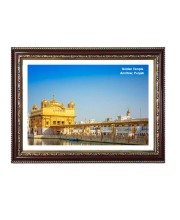 Gurudwara Golden Temple, Amritsar, Punjab Photo Frame 10x14 Inch | Spiritual Wall decoration for Home & Office | | Gift for Sikh Punjabi