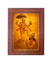 Vamana Avatar Photo Frame 10x14 Inch Religious Wall & Table Decor Frame | Vamana Avatar Spiritual Photo Frame For Home, Temple & Office | Decorative Hindu God & Goddess Frame (Pack Of 1) (F18429)