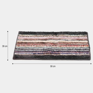 Home Beautiful Grey Polyester Door Mat Home Beautiful Grey Polyester Door Mat