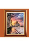 Taj Mahal, Agra, Uttar Pradesh Photo Frame, 10x14 Inches Stylish Framed Islamic wall art for Home & Office Decoration and gift for Muslims