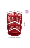 HiTechMart Plastic 4-Tier Corner Shelf Rack – Wall-Mounted Storage Organizer for Kitchen & Bathroom (Red)
