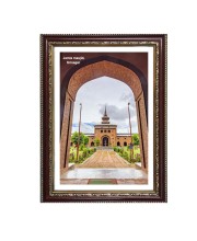 Jamia masjid, Srinagar Photo Frame, 10x14 Inches Stylish Framed Islamic wall art for Home & Office Decoration and gift for Muslims
