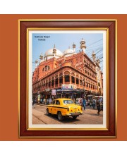 Nakhoda Masjid (Mosque), Kolkata Photo Frame, 14x18 Inches Stylish Framed Islamic wall art for Home & Office Decoration and gift for Muslims
