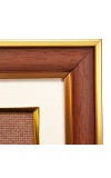 HiTechMart Polystyrene Photo Frame 9x11 Inch with Gold Trim Tabletop Picture Frame for Home Decor, Family Portraits, Wedding & Office