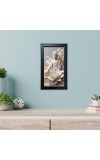 Hitech Sales Buddha Monk Religious Meditation Peace and Tranquility Photo Frame Wall Art God Bless You Posters Buddhism Painting Living Room Decoration (39.5 x 24.3 cm)