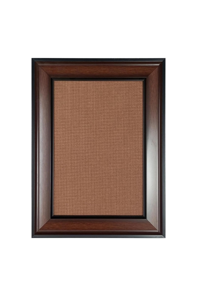 HiTechMart Dark Brown Polystyrene Photo Frame with Black Inner Border, Classic Picture Frame for Home and Office Dcor, Wall Mount and Tabletop Display(12 x 8 inch)