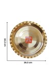 Small Brass Puja Thali/Bhog Thali for Mandir with Beautiful Design for Home & Temple Decoration & Gifting (16)