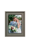 HiTechMart Rustic Grey 7x9 Picture Frame Wooden Photo Frame with Glass Front Farmhouse Style Frame for Tabletop Display Ideal for Wedding, Family, or Home Décor