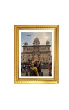 Gurudwara Gurdwara Sis Ganj Sahib Punjab Photo Frame 10x14 Inch | Spiritual Wall decoration for Home & Office | | Gift for Sikh Punjabi