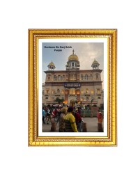 Gurudwara Gurdwara Sis Ganj Sahib Punjab Photo Frame 10x14 Inch | Spiritual Wall decoration for Home & Office | | Gift for Sikh Punjabi