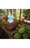 HI TECH Sales Tulsi Ceramic Mandir | Traditional Tulsi Plant Pot with Om & Swastik Symbols | Sacred Hindu Planter for Home & Temple Use(White)