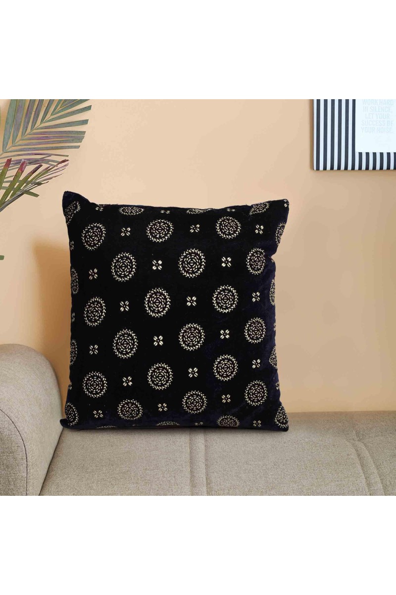 Home Beautiful Blue Microfiber Cushion