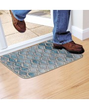 Home Beautiful Black Microfiber Mat