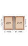 Elegant Vintage Style Wooden Photo st of 2 Frame for Wall & Table Décor – Antique Brown & Gold Finish | Suitable for Painting, Certificate, Photo, or Art Display (2, 18x14, 20x16)