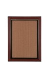 HiTechMart Brown Polystyrene Framed with Elegant Mahogany Finish & Gold Lining, Wall Mounted Home, Office, Durable and Stylish (8 x 12 inch)