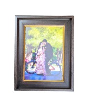 HiTechMart Polystyrene Personalized Photo Frame – Custom Picture Frame for Wall and Tabletop Display – Ideal for Home Decor and Gifting (Dark Brown)