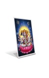 Car Desk/Table Top Panchmukhi Hanuman Acrylic L-Style Photo Stand - 2.5x3.5 Inches, Compact And Stylish Spiritual Display (F6673)