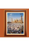 Jama Masjid, Delhi Photo Frame, 10x14 Inches Stylish Framed Islamic wall art for Home & Office Decoration and gift for Muslims