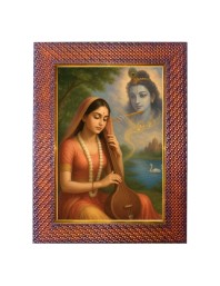 Saint Tulsidas Photo Frame 15X19 Inch Religious Wall & Table Decor Frame | Saint Tulsidas Spiritual Photo Frame For Home, Temple & Office | Decorative Hindu God & Goddess Frame (Pack Of 1) (F18412