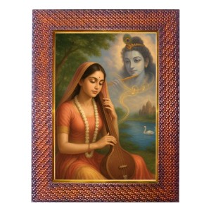 Saint Tulsidas Photo Frame 19X23 Inch Religious Wall & Table Decor Frame | Saint Tulsidas Spiritual Photo Frame For Home, Temple & Office | Decorative Hindu God & Goddess Frame (Pack Of 1) (F18412