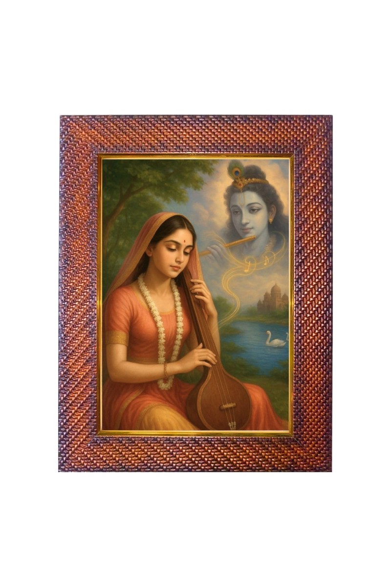 Saint Tulsidas Photo Frame 21X25 Inch Religious Wall & Table Decor Frame | Saint Tulsidas Spiritual Photo Frame For Home, Temple & Office | Decorative Hindu God & Goddess Frame (Pack Of 1) (F18412