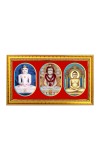 Tirthankara Photo Frame - 8x14 Inch Brown Wooden Frame | Hindu Gods Wall Decor For Home & Office