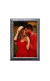 Elegant Silver Decorative Photo Frame for Home & Office Décor | Vintage Wall & Tabletop Frame | Synthetic Wood Design with Acrylic Front | Ideal for Photos, Paintings & Certificates