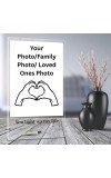 HiTechSales Customised Photo and Text Frame Personalized with Metal Removable Stand, Table Top Photo Frames, Photo Frame Anniversary and Gift Birthday (Transparent Acrylic, 6 X 9 Inches)