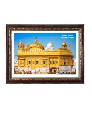 Gurudwara Golden Temple, Amritsar, Punjab Photo Frame 10x14 Inch | Spiritual Wall decoration for Home & Office | | Gift for Sikh Punjabi