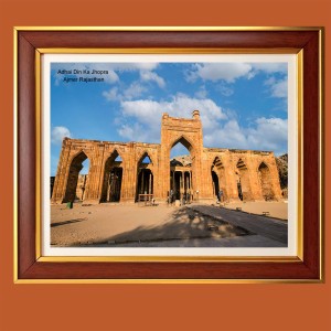 Adhai Din Ka Jhopra - Ajmer, Rajasthan Photo Frame, 10x14 Inches Stylish Framed Islamic wall art for Home & Office Decoration and gift for Muslims Adhai Din Ka Jhopra - Ajmer, Rajasthan Photo Frame, 10x14 Inches Stylish Framed Islamic wall art for Home & Office Decoration and gift for Muslims