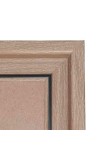 HiTechMart 11x15inch Polystyrene Picture Frame Modern Style Wood Pattern with Acrylic Glass Ready for Wall Display