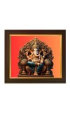 Hitech Sales | Lord Ganesha Ganesh Ganpati Colorful Photo Frame, Wall Hanging - Ideal for Home Decoration, Pooja Room and Gifting - Size: 10x12 inch.