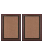 Set of 2 Brown & Black Photo Frames for Wall & Table Décor – Classic Wooden Look Empty Picture Frames for Home & Office, Display Portrait or Landscape Orientation (2, 19x16)