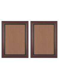 Set of 2 Brown & Black Photo Frames for Wall & Table Décor – Classic Wooden Look Empty Picture Frames for Home & Office, Display Portrait or Landscape Orientation (2, 19x16)