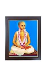 Hitech Sales Srila Narottama Das Thakur Photo Frame for Pooja Room, Temple Decor, Home Decoration and Gift (Wall and Tabletop, Rectangular, Polystyrene Frame, Printed Photo, 24 x 29 cm, Black)
