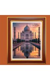 Taj Mahal, Agra, Uttar Pradesh Photo Frame, 14x18 Inches Stylish Framed Islamic wall art for Home & Office Decoration and gift for Muslims