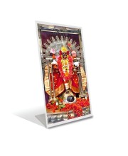 Car Desk/Table Top Maa Bhavatarini Acrylic L-Style Photo Stand - 2.5x3.5 Inches, Compact And Stylish Spiritual Display (F6711)