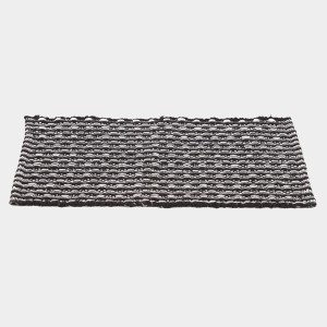 Home Beautiful Dark Grey Polyester Cotton Door Mat