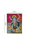 Divine Goddess Kali Maa Standing Over Lord Shiva Spiritual Laminated Photo Frame for Home/Temple Hindu Religious Artwork (Multicolor, 12x18 Inches)