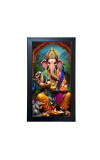 Hitech Sales Lord Ganesh Murti Religious Art Photo Frame – Acrylic Wall Decor for Home, Office & Temple (39.5 x 24.3 cm)