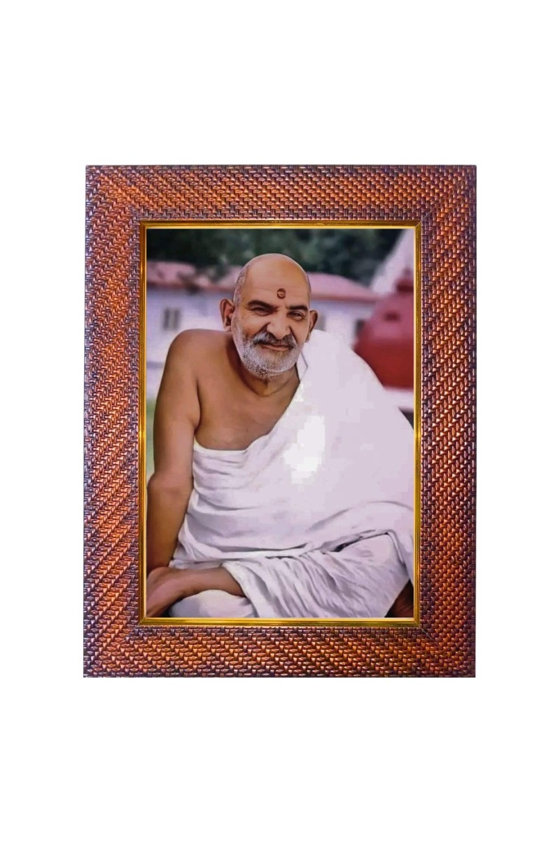 Sri Anandamayi Ma Photo Frame Religious Wall & Table Decor Frame | Sri Anandamayi Ma Spiritual Photo Frame For Home, Temple & Office | Decorative Hindu God & Goddess Frame (Pack Of 1) (