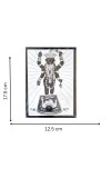 Hitech Sales ADDYA MATA (7X5 in) Wood Laminated Photo With Wall/Back Support Mount Religious Photo Frame Versatile Décor for Wall, Table, Ideal for Gifts, Puja, and Living Room Ambiance